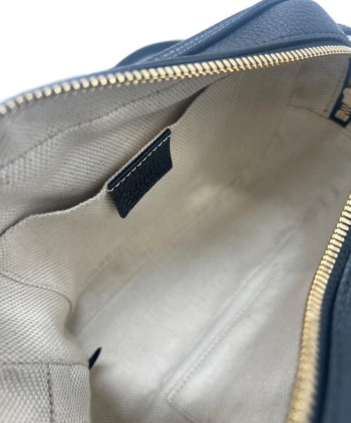 GUCCI（グッチ）GUCCI (グッチ) ソーホー インターロッキングショルダーバッグ ブラックの古着・服飾アイテム