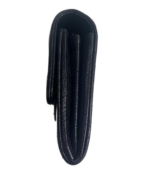 CHANEL（シャネル）CHANEL (シャネル) キャビアスキン クラシック ロング フラップウォレット ブラックの古着・服飾アイテム