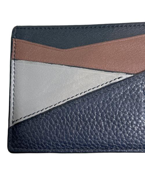 LOEWE（ロエベ）LOEWE (ロエベ) パズルプレーンカードホルダーケース ネイビー×ブラウン×グレーの古着・服飾アイテム