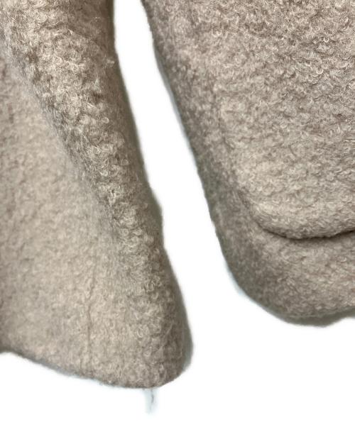 MACKINTOSH PHILOSOPHY（マッキントッシュ フィロソフィー）MACKINTOSH PHILOSOPHY (マッキントッシュ フィロソフィー) ウールパイルノーカラーブルゾン ピンク サイズ:36の古着・服飾アイテム