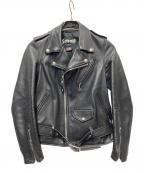 Schottショット）の古着「ダブルライダースジャケット」｜ブラック