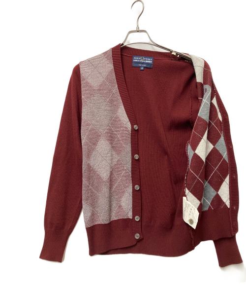 FRED PERRY（フレッドペリー）FRED PERRY (フレッドペリー) COMME des GARCONS SHIRT (コムデギャルソンシャツ) 薄手カーディガン ボルドー サイズ:Sの古着・服飾アイテム