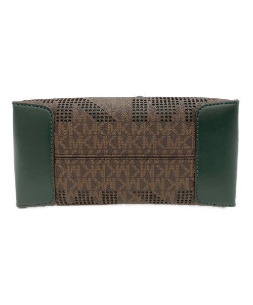 MICHAEL KORS（マイケル・コース）MICHAEL KORS (マイケル・コース) 2WAYショルダーバッグ ブラウン×ダークグリーンの古着・服飾アイテム