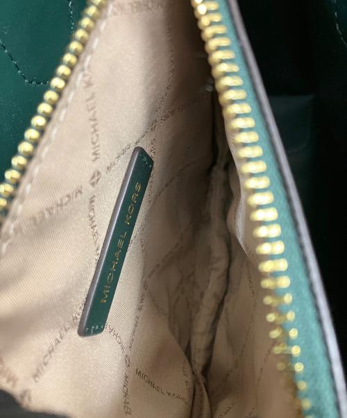 MICHAEL KORS（マイケル・コース）MICHAEL KORS (マイケル・コース) 2WAYショルダーバッグ ブラウン×ダークグリーンの古着・服飾アイテム