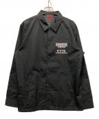 s'yte Yohji Yamamoto×STRANGER THINGSサイト ヨウジヤマモト×ストレンジャーシングス）の古着「Withered Flower Crow Coach Jacket」｜ブラック×ホワイト
