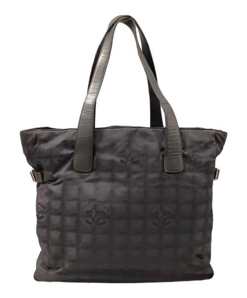CHANEL（シャネル）CHANEL (シャネル) ニュートラベルライン　ナイロンバッグ ブラックの古着・服飾アイテム