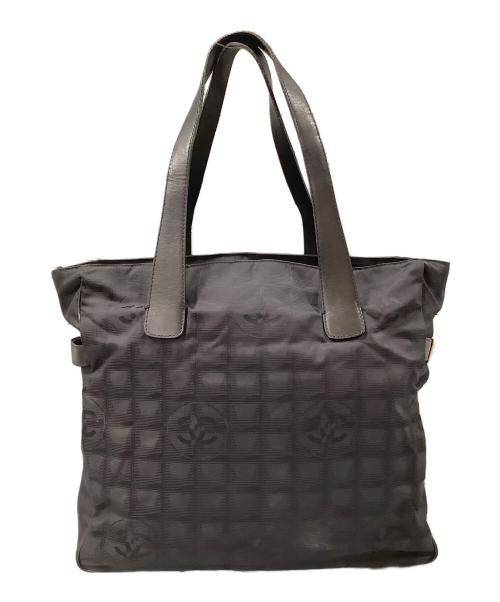 CHANEL（シャネル）CHANEL (シャネル) ニュートラベルライン　ナイロンバッグ ブラックの古着・服飾アイテム