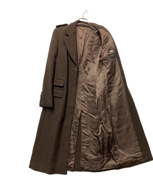 GUCCI（グッチ）GUCCI (グッチ) ウールコート ブラウン サイズ:42の古着・服飾アイテム