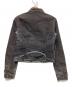 VERSACE JEANS COUTURE (ヴェルサーチ ジーンズクチュール) デニムジャケット ブラック サイズ:S：8000円