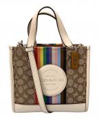 COACHコーチ）の古着「デンプシートート22 2WAYバッグ」｜ベージュ