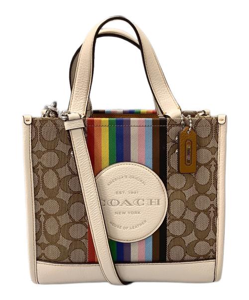 COACH（コーチ）COACH (コーチ) デンプシートート22 2WAYバッグ ベージュの古着・服飾アイテム