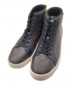 COACHコーチ）の古着「クリップ ハイ トップ スニーカー・シグネチャー キャンバス」｜ブラウン