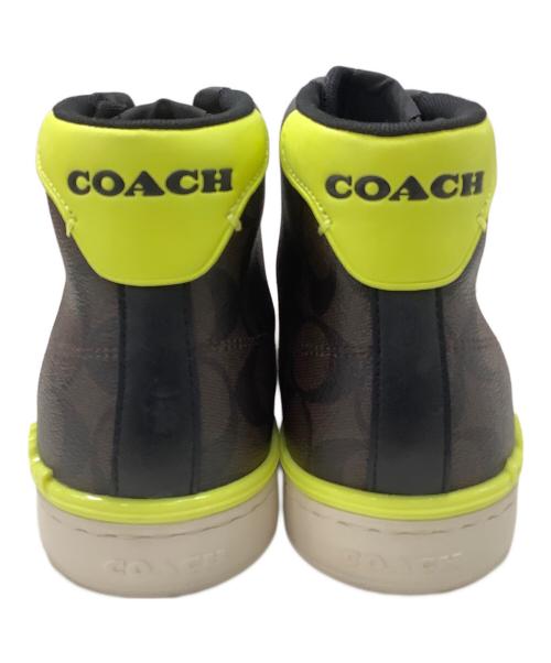 COACH（コーチ）COACH (コーチ) クリップ ハイ トップ スニーカー・シグネチャー キャンバス ブラウン サイズ:27の古着・服飾アイテム
