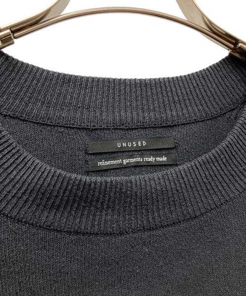 UNUSED（アンユーズド）UNUSED (アンユーズド) 薄手ニット ブラック サイズ:3の古着・服飾アイテム