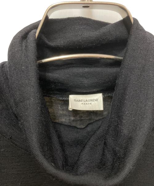Saint Laurent Paris（サンローランパリ）Saint Laurent Paris (サンローランパリ) 薄手ニット ブラック サイズ:Sの古着・服飾アイテム
