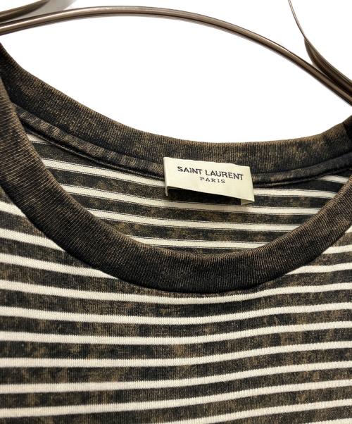 Saint Laurent Paris（サンローランパリ）Saint Laurent Paris (サンローランパリ) 半袖カットソー ベージュ サイズ:Sの古着・服飾アイテム