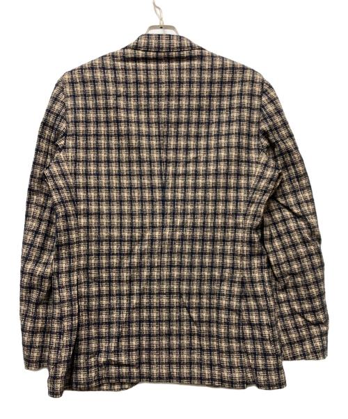 LARDINI（ラルディーニ）LARDINI (ラルディーニ) テーラードジャケット ベージュ×ネイビー サイズ:不明の古着・服飾アイテム