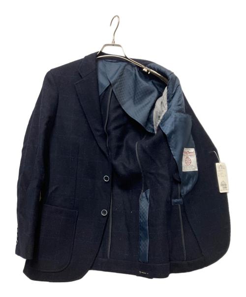 GRAND PHASE（グランフェイズ）GRAND PHASE (グランフェイズ) Harris Tweed (ハリスツイード) テーラードジャケット ネイビー サイズ:Lの古着・服飾アイテム
