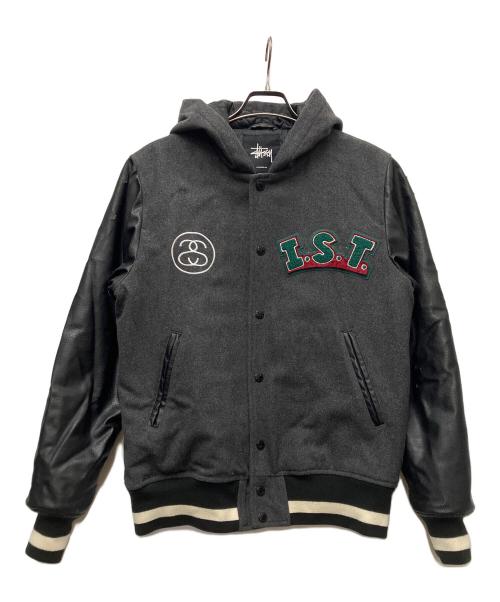stussy（ステューシー）stussy (ステューシー) スタジャン ブラック サイズ:Mの古着・服飾アイテム