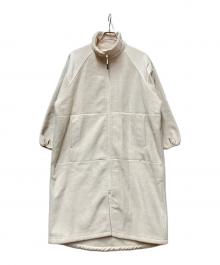 HYKE（ハイク）の古着「フリースロングコート」｜アイボリー