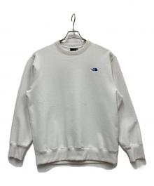 THE NORTH FACE（ザ ノース フェイス）の古着「Small Logo Heather SWEAT CREW」｜ホワイト×ブルー