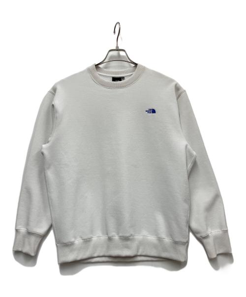 THE NORTH FACE（ザ ノース フェイス）THE NORTH FACE (ザ ノース フェイス) Small Logo Heather SWEAT CREW ホワイト×ブルー サイズ:Mの古着・服飾アイテム