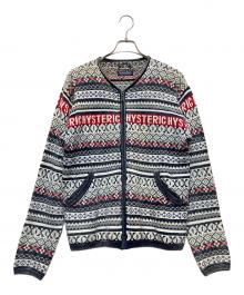 Hysteric Glamour（ヒステリックグラマー）の古着「厚手ニット」｜ホワイト×ネイビー