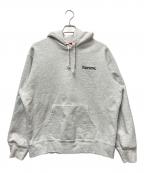 SUPREMEシュプリーム）の古着「WORLDWIDE HOODED SWEATSHIRT」｜ライトグレー