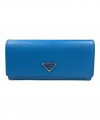 PRADAプラダ）の古着「サティアーノ 長財布」｜ブルー