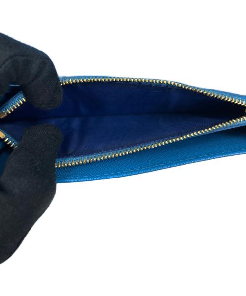 PRADA（プラダ）PRADA (プラダ) サティアーノ 長財布 ブルーの古着・服飾アイテム