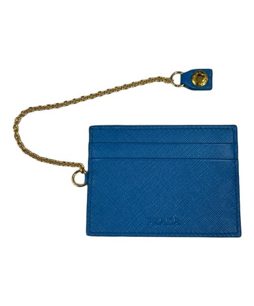 PRADA（プラダ）PRADA (プラダ) サティアーノ 長財布 ブルーの古着・服飾アイテム