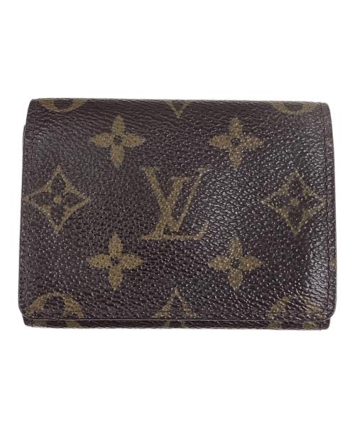LOUIS VUITTON（ルイ ヴィトン）LOUIS VUITTON (ルイ ヴィトン) モノグラム　アンヴェロップ・カルト ドゥ ヴィジット　カードケース ブラウンの古着・服飾アイテム