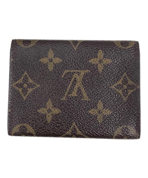 LOUIS VUITTON（ルイ ヴィトン）LOUIS VUITTON (ルイ ヴィトン) モノグラム　アンヴェロップ・カルト ドゥ ヴィジット　カードケース ブラウンの古着・服飾アイテム