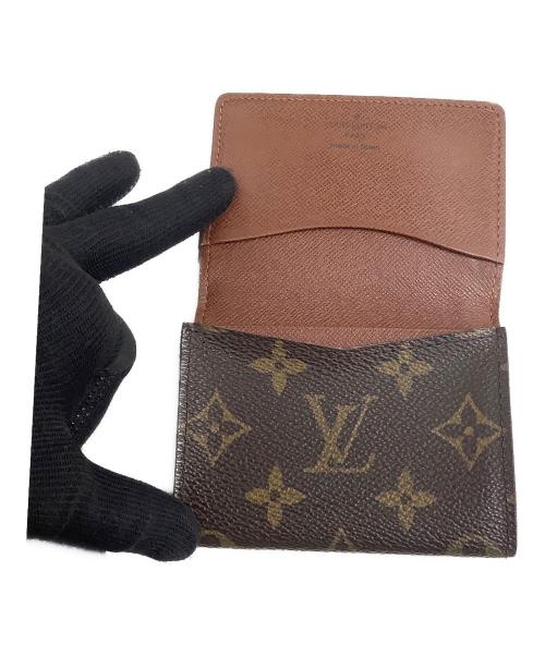 LOUIS VUITTON（ルイ ヴィトン）LOUIS VUITTON (ルイ ヴィトン) モノグラム　アンヴェロップ・カルト ドゥ ヴィジット　カードケース ブラウンの古着・服飾アイテム