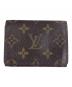 LOUIS VUITTON（ルイ ヴィトン）の古着「モノグラム　アンヴェロップ・カルト ドゥ ヴィジット　カードケース」｜ブラウン