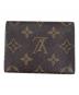 LOUIS VUITTON (ルイ ヴィトン) モノグラム　アンヴェロップ・カルト ドゥ ヴィジット　カードケース ブラウン：13000円
