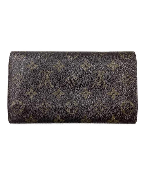 LOUIS VUITTON（ルイ ヴィトン）LOUIS VUITTON (ルイ ヴィトン) モノグラム　ポルトトレゾール　3つ折り財布 ブラウンの古着・服飾アイテム