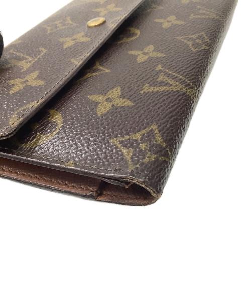 LOUIS VUITTON（ルイ ヴィトン）LOUIS VUITTON (ルイ ヴィトン) モノグラム　ポルトトレゾール　3つ折り財布 ブラウンの古着・服飾アイテム