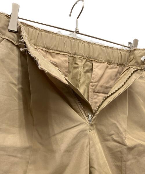 Ameri（アメリ）AMERI (アメリ) CUT OFF STRAIGHT CHINO PANTS ベージュ サイズ:Sの古着・服飾アイテム