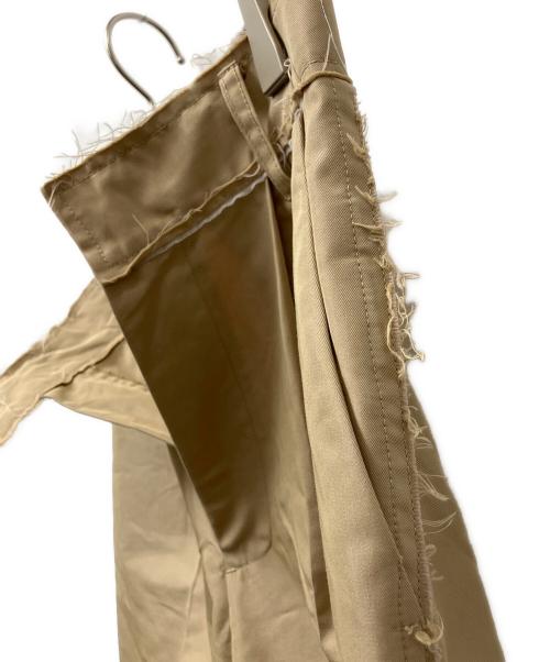 Ameri（アメリ）AMERI (アメリ) CUT OFF STRAIGHT CHINO PANTS ベージュ サイズ:Sの古着・服飾アイテム