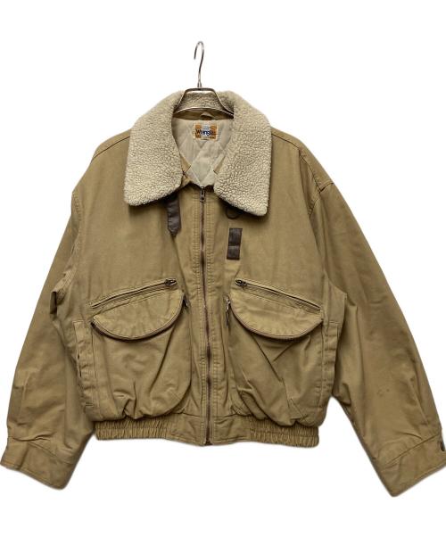 Wrangler（ラングラー）Wrangler (ラングラー) ダックフライトジャケット ベージュ サイズ:Lの古着・服飾アイテム