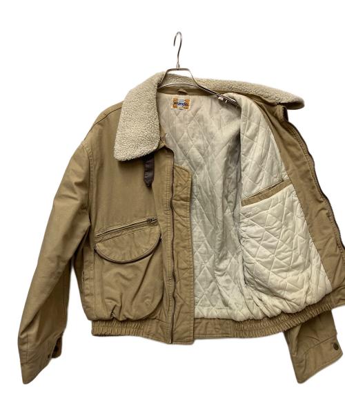 Wrangler（ラングラー）Wrangler (ラングラー) ダックフライトジャケット ベージュ サイズ:Lの古着・服飾アイテム