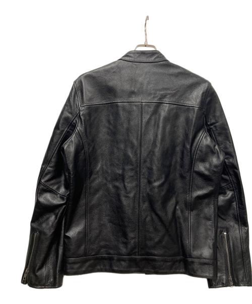 FORTIME（フォータイム）FORTIME (フォータイム) レザージャケット ブラック サイズ:Lの古着・服飾アイテム