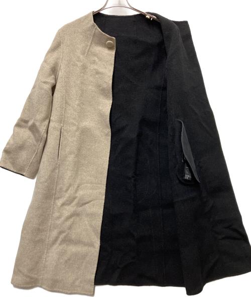 TOKYO SOIR（トウキョウソワール）TOKYO SOIR (トウキョウソワール) ノーカラーコート ベージュ サイズ:Mの古着・服飾アイテム