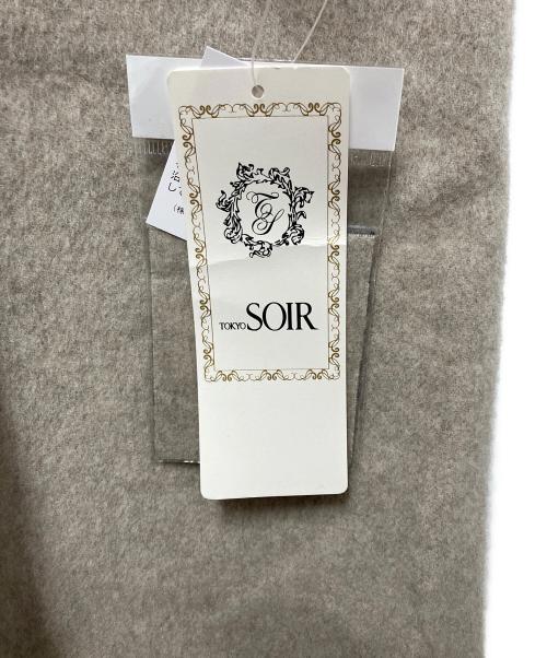 TOKYO SOIR（トウキョウソワール）TOKYO SOIR (トウキョウソワール) ノーカラーコート ベージュ サイズ:Mの古着・服飾アイテム