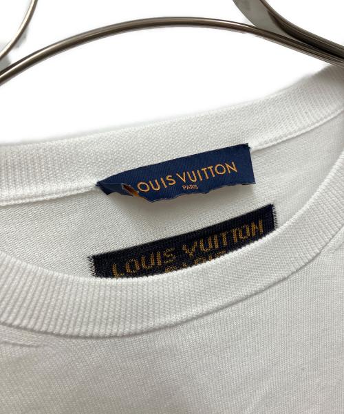 LOUIS VUITTON（ルイ ヴィトン）LOUIS VUITTON (ルイ ヴィトン) 半袖カットソー ホワイト×ピンク サイズ:Lの古着・服飾アイテム