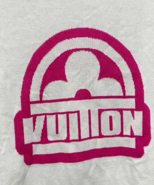 LOUIS VUITTON（ルイ ヴィトン）LOUIS VUITTON (ルイ ヴィトン) 半袖カットソー ホワイト×ピンク サイズ:Lの古着・服飾アイテム