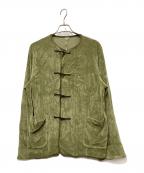 filmelangeフィルメランジェ）の古着「厚手カーディガン」｜カーキ