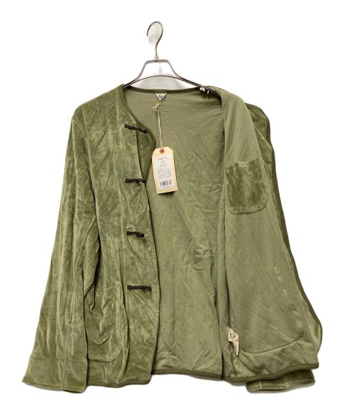 filmelange（フィルメランジェ）FilMelange (フィルメランジェ) 厚手カーディガン カーキ サイズ:5の古着・服飾アイテム