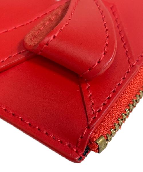 COMME des GARCONS（コムデギャルソン）COMME des GARCONS (コムデギャルソン) BIG BOW ZIP AROUND WALLET(ビッグボウジップアラウンドウォレット) レッドの古着・服飾アイテム